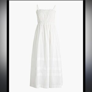 NWT J Crew White Cotton Maxi Dress